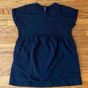 NWOT Black Babydoll Sweatshirt Dress